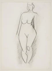 Standing Nude Woman Seen from the Front