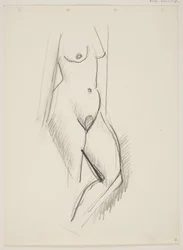 Standing Nude Woman, Facing Right