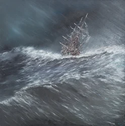 Beagle in a Storm off Cape Horn (2), 24 Dec. 1832, 2014