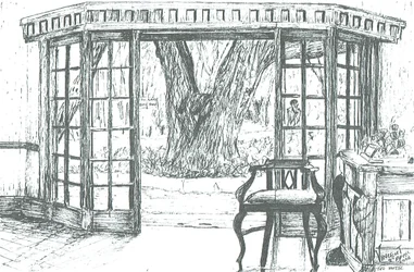 Hotel Reception at Lake Naivasha, Kenya