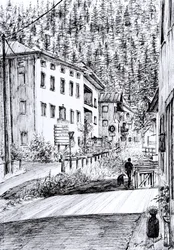 Main Street in Dont Italy, 2019