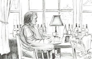 Man in a Pub After Meal