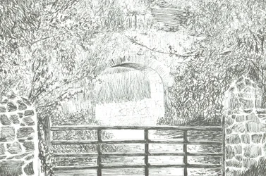 Pathway under Archway Isle of Wight
