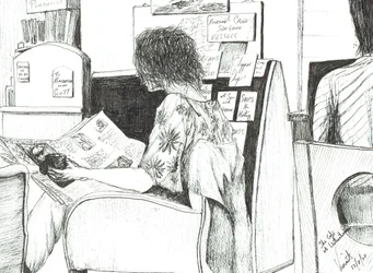 Reading at Waterstones Book Shop Manchester