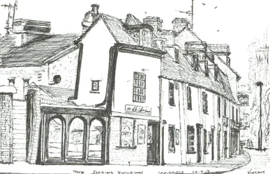 Sloping buildings Cambridge, 2003