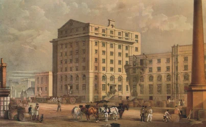 Sugar refinery in Leman Street, Stepney, London