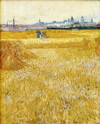 Arles: View from the Wheat Fields - The Harvesters, 1888
