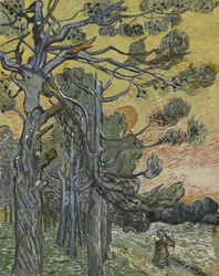 Pine Trees at Sunset, 1889