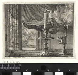 Extinguished Candle by an Open Window