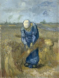 Peasant Woman Binding Sheaves (after Millet). 1889