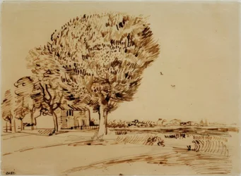 Landscape with House and Trees