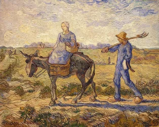 Morning. On the Way to Work. 1890