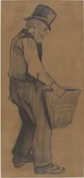 Old Man Carrying a Bucket