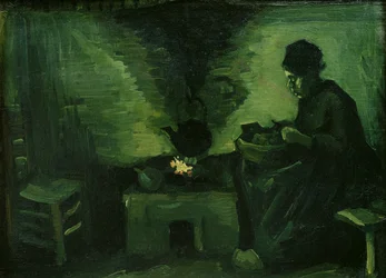 Peasant Woman by the Hearth, c.1885