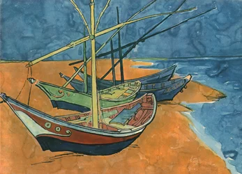 Sailing Boats on the Beach at Les Saintes-Maries, June 1888, 1947