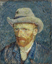 Self-portrait with Grey Felt Hat