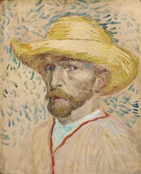 Self Portrait with Straw Hat