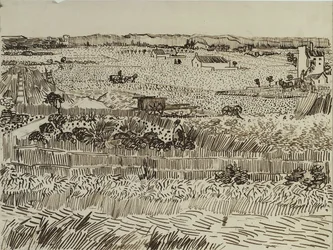 The Harvest in Provence for Émile Bernard