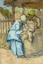The sheep-shearer after Millet