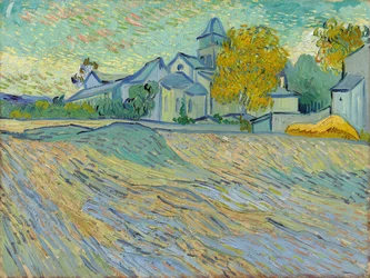 View of the Asylum and Chapel of Saint-Remy, 1889