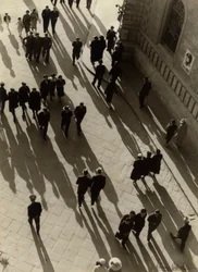 Aerial View of a Crowded Street, c.1938