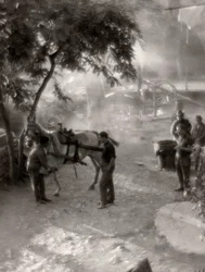 Shoeing the Horses, Italy