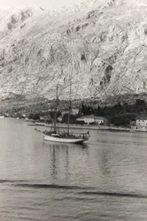 The Sailboat of the Duke of Aosta, off the Coast of Kotor, Croatia, from the 