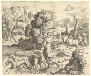 Diana the Huntress in a Landscape, ca. 1530-42