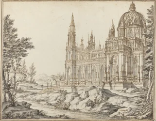 Cathedral in a Landscape