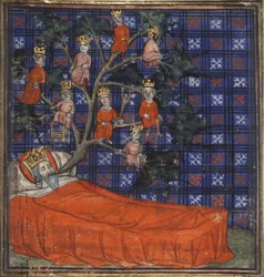 The Tree of Jesse from the Bible historiale by Guiart des Moulins