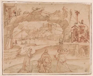 Virgin and Child with Saints in a Landscape, ca. 1500-1510