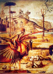 St. George Killing the Dragon (detail), c.1502-07