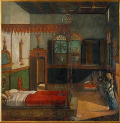 Saint Ursula Dreams of Her Coming Martyrdom, Announced by an Angel