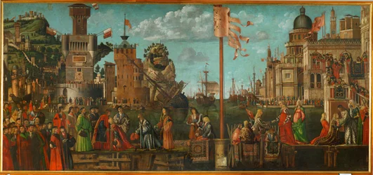 The Meeting of Ursula and Her Fiance Ereo: Departure of the Pilgrims