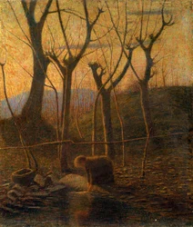 The warm stream or The washerwoman