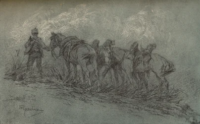Chalk Study by Vittorio Guaccimanni, c. 1900