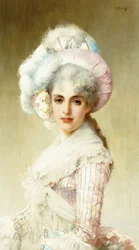 Elegant Lady in Pink
