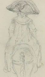A Horseman Wearing a Grande Cockade [verso]