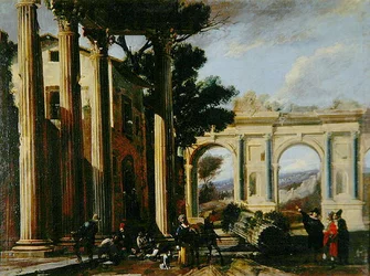 Architectural View with Two Arches