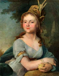 Portrait of V. I. Arsenyeva, mid-1790s, 1939