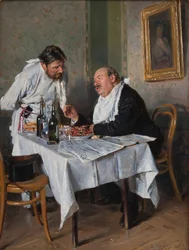In a restaurant, 1887