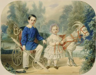 Grand Duke Alexander and Grand Duke Alexey as Children