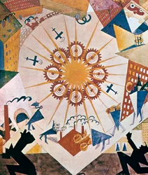 Decor Design for Mystery Bouffe, 1919