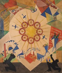Promised Land. Stage Design for the Play Mystery-Bouffe by Vladimir Mayakovsky
