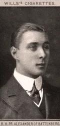 H.H, PR. Alexander of Battenberg, 1908