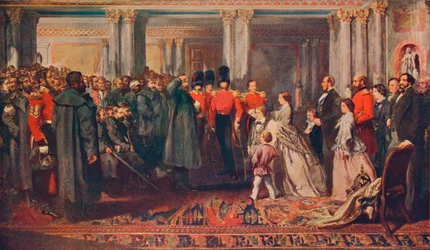 Queen Victoria Presenting Medals to the Guards after the Crimean War, 1856-1906.