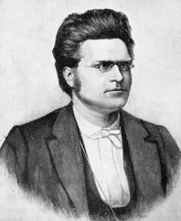 Portrait of Bjornstjerne Martinius Bjornson, Norwegian writer, poet, and playwright