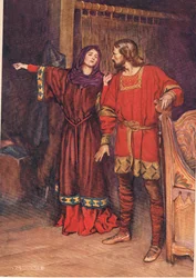 Gertrude Reveals that Hamlet has Killed Polonius, from 