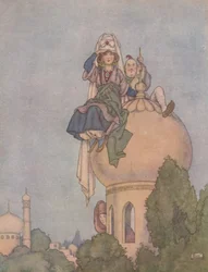 She Sat The Livelong Day Upon the Roof of Her Palace, Expecting Him