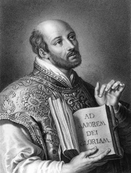 St Ignatius of Loyola, 16th century Spanish soldier and founder of the Jesuits, 1836